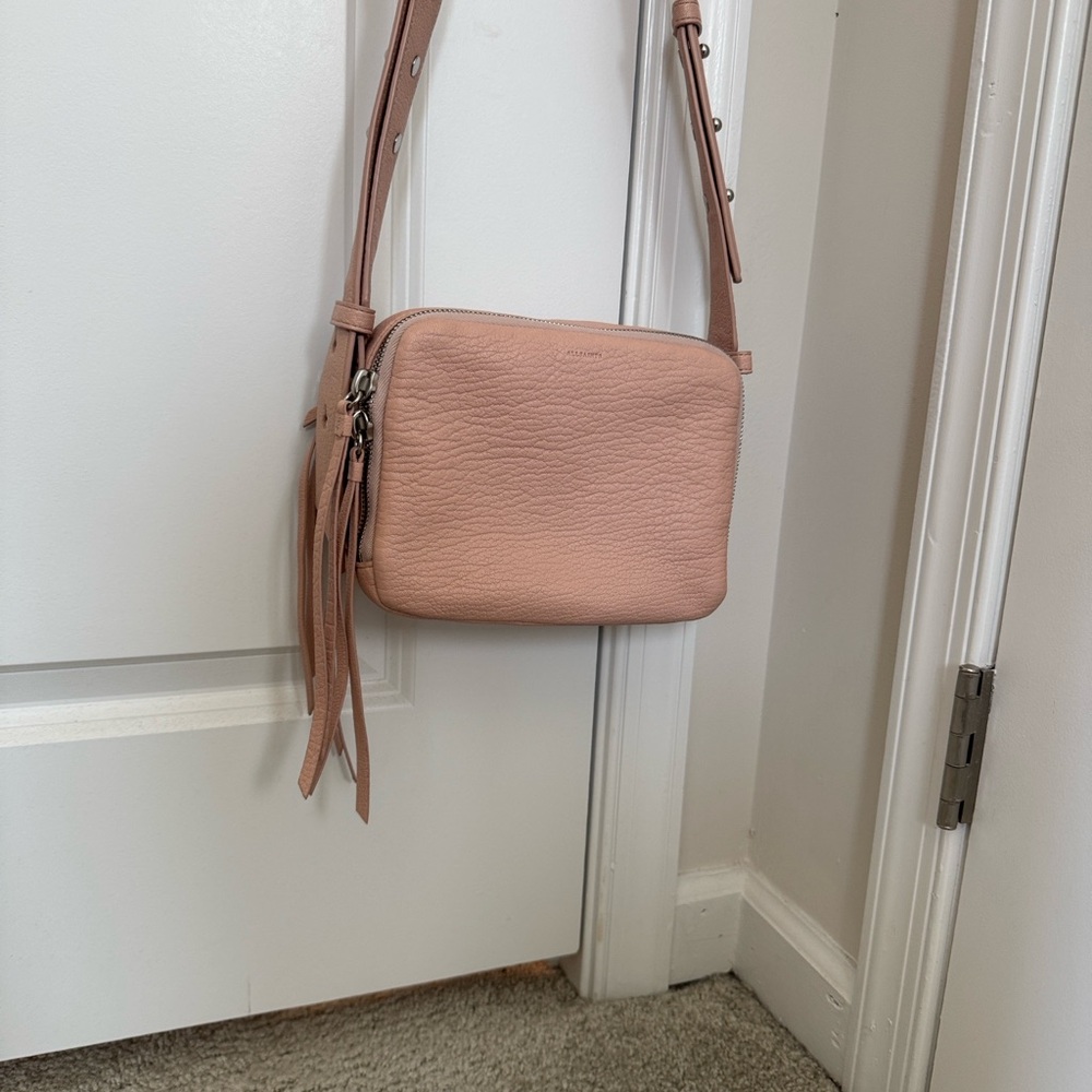 All Saints Soft Pink Crossbody Bag